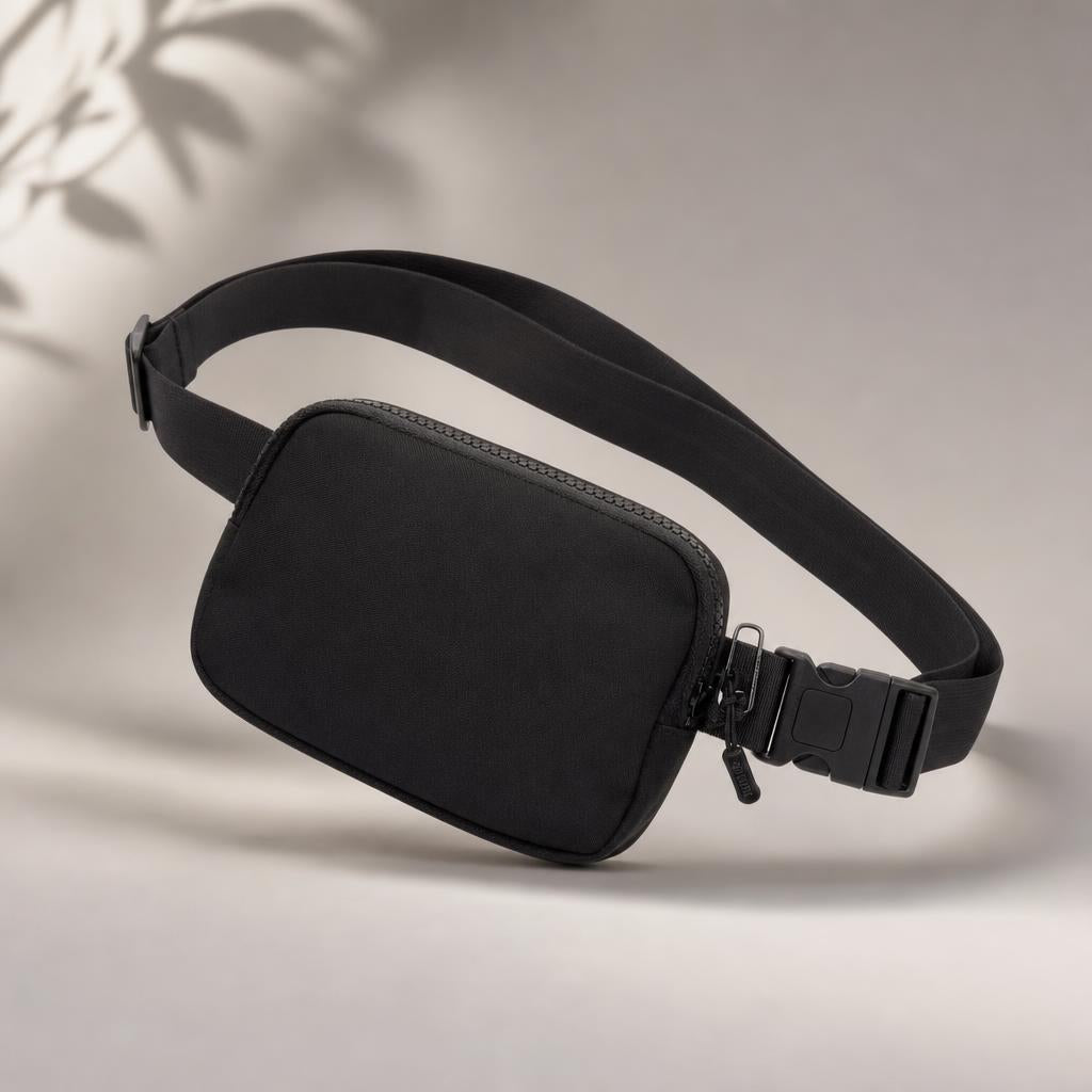 Sac bandoulière compact – Noir ou Beige - vue principale